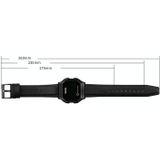 SKMEI 1650 Leather Strap Version LED Digital Display Electronic Watch with Touch Luminous Button(Silver)