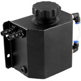 FST009-BK Aluminum Radiator Coolant Overflow Bottle Recovery Water Tank Reservoir  Capacity: 1L