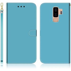 For Galaxy S9+ Imitated Mirror Surface Horizontal Flip Leather Case with Holder & Card Slots & Wallet & Lanyard(Blue)