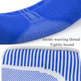 A Pair Sports Ankle Support Breathable Pressure Anti-Sprain Protection Ankle Sleeve Basketball Football Mountaineering Fitness Protective Gear  Specification:  L (Blue)