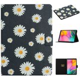 For Samsung Galaxy Tab A 10.1 (2019) Flower Pattern Horizontal Flip Leather Case with Card Slots & Holder(Small Daisies)