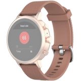 18mm Texture Silicone Wrist Strap Watch Band for Fossil Female Sport / Charter HR / Gen 4 Q Venture HR (Brown)