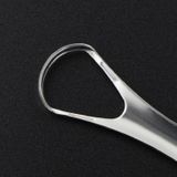 Oral Cleaning Stainless Steel Tongue Scraper  Specification:14.6 × 2.4 cm