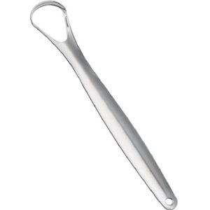 Oral Cleaning Stainless Steel Tongue Scraper  Specification:14.6 × 2.4 cm