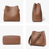 5043 Bucket Bag Shoulder Messenger Bag Commuter Women Bag(Brown)