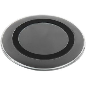 A1 Qi Standard Wireless Charging Pad  for iPhone 8 / 8 Plus / X &  Samsung / Nokia / HTC and Other Mobile Phones(Black)