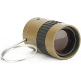 2.5x17.5mm Mini Pocket Miniature Telescope with Finger Buckle (Gold)