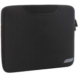 15.4 inch Portable Air Permeable Handheld Sleeve Bag for MacBook Air / Pro  Lenovo and other Laptops  Size: 38x27.5x3.5cm (Black)