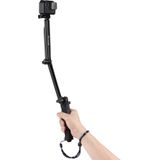 PULUZ 3-Way Grip Foldable Multi-functional Selfie-stick Extension Monopod with Tripod for GoPro HERO9 Black / HERO8 Black /HERO7 /6 /5  DJI Osmo Action  Xiaoyi and Other Action Cameras  Length: 20-58cm