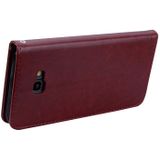 Rose Embossed Horizontal Flip PU Leather Case for Samsung Galaxy J4 Plus  with Holder & Card Slots & Wallet (Brown)