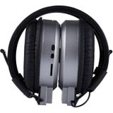 SH-S1 Folding Stereo HiFi Wireless Sports Headphone Headset with LCD Screen to Display Track Information & SD / TF Card  For Smart Phones & iPad & Laptop & Notebook & MP3 or Other Audio Devices(Silver)