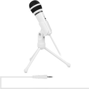 Yanmai SF-950 120 Degree Rotation Head 3.5mm Jack Studio Stereo Recording Microphone  Cable Length: 1.3m  Compatible with PC and Mac for Live Broadcast Show  KTV  etc.(White)