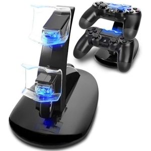 Controller Charger Dock LED Dual USB PS4 staan Station oplaadstation voor Sony Playstation 4 PS4 / PS4 Pro /PS4 slim