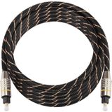 3m OD6.0mm Gold Plated Metal Head Woven Net Line Toslink Male to Male Digital Optical Audio Cable