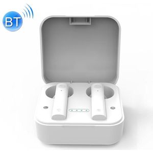 AIR2S TWS Dual Microphone Voice Noise Cancelling Touch Bluetooth Earphone with Charging Box  Support Light Display & Call & Voice Assistant & NFC(White)