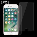 2 PCS for iPhone 8 Plus & iPhone 7 Plus 0.26mm 9H Surface Hardness 2.5D Explosion-proof Tempered Glass Non-full Screen Film