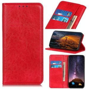 For Samsung Galaxy A82 5G / Quantum 2 Magnetic Crazy Horse Texture Horizontal Flip Leather Case with Holder & Card Slots & Wallet(Red)