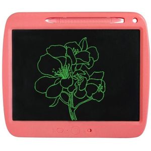 Children LCD Painting Board Electronic Highlight Written Panel Smart Charging Tablet  Style: 9 inch Monochrome Lines (Pink)