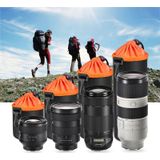 4 in 1 SLR camera lens tas micro n lens zak lens innerlijke gal tas waterdichte beschermende case plus fluweel verdikking (paars)