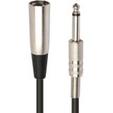 30cm XLR 3-Pin Male to 1/4 inch (6.35mm) XLR Female Plug Stereo Microphone Audio Cord Cable