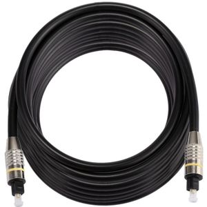 8m OD6.0mm Nickel Plated Metal Head Toslink Male to Male Digital Optical Audio Cable