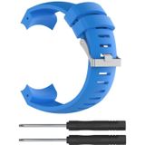 Silicone Replacement Wrist Strap for SUUNTO Core ALU Black (Blue)