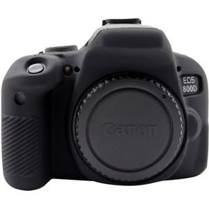 PULUZ Soft Silicone Protective Case for Canon EOS 800D(Black)
