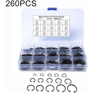 260 PCS Car C Shape Circlip Snap Ring Assortment Retaining Rings