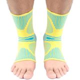 A Pair Sports Ankle Support Breathable Pressure Anti-Sprain Protection Ankle Sleeve Basketball Football Mountaineering Fitness Protective Gear  Specification: M (Yellow)