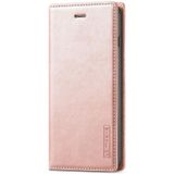 LC.IMEEKE Strong Magnetism Ultra-thin Horizontal Flip Shockproof Matte TPU + PU Leather Case with Holder & Card Slots & Wallet For iPhone 6 Plus / 6s Plus(Rose Gold)