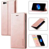 LC.IMEEKE Strong Magnetism Ultra-thin Horizontal Flip Shockproof Matte TPU + PU Leather Case with Holder & Card Slots & Wallet For iPhone 6 Plus / 6s Plus(Rose Gold)