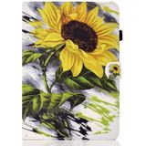 Painted Pattern TPU Horizontal Flip Leather Protective Case For Samsung Galaxy Tab A 10.1 (2016)(Sun Flower)