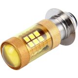 P15D 10W 1000 LM Motorcycle Headlight with 28 SMD-3030 LED Lamps  DC 12V(Gold Light)