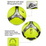 19cm PU Leather Sewing Wearable Match Football (Fluorescent Green)