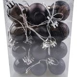 24 PCS 3cm Home Christmas Tree Decor Ball Bauble Hanging Xmas Party Ornament Decorations(white)