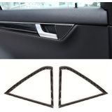 2 PCS Car Rear Horn Panel Carbon Fiber Decorative Sticker for Mercedes-Benz W204