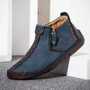 Mannen Martin Laarzen Grote maat Laarzen Leisure Tooling Laarzen  Grootte: 39 (Blauw)