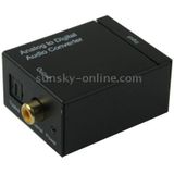 Analog RCA to Digital Optical Coaxial Toslink Audio Converter(Black)