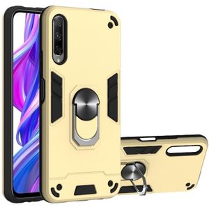 For Huawei Y9s / Honor 9 2 in 1 Armour Series PC + TPU Protective Case with Ring Holder(Gold)