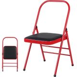 Professional Multifunctional Folding Yoga Chair  Couble Beam(Black Red)