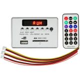 Car 5V Audio MP3 Player Decoder Board FM Radio SD Card USB AUX  with Bluetooth / Remote Control (Silver Grey)