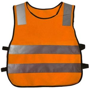 Safety Kids Reflective Stripes Clothing Children Reflective Vest(Orange)