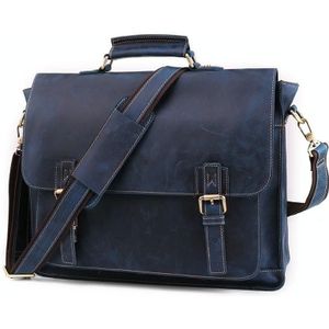 B515 Men 15.6 Inch Business Briefcase Multi-Function Laptop Bag(Blue)