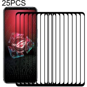 Voor Asus ROG Phone 5 / 5 Pro / 5 Ultimate 25 PCS Full Glue Full Screen Gehard Glas Film