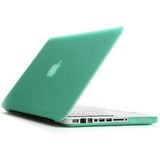 ENKAY for MacBook Pro 13.3 inch (US Version) / A1278 4 in 1 Frosted Hard Shell Plastic Protective Case with Screen Protector & Keyboard Guard & Anti-dust Plugs(Green)