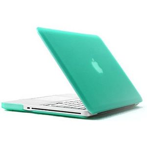 ENKAY for MacBook Pro 13.3 inch (US Version) / A1278 4 in 1 Frosted Hard Shell Plastic Protective Case with Screen Protector & Keyboard Guard & Anti-dust Plugs(Green)