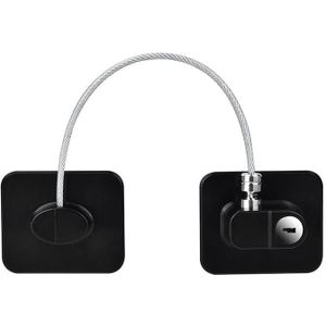 2 PCS Child Safety Lock High-Rise Protective Lock  Colour: FQ3 Black Square