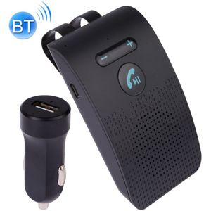 SP09 Multipoint Wireless Bluetooth V4.2 Handsfree Car Kit Speaker Speakerphone  Support Voice Readout & Vibration Sensor