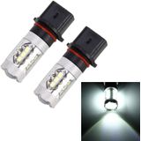 2 PCS P13W DC 12V 5W 250LM Auto Car Fog Lights with 16 SMD-2835 LED Bulbs (White Light)