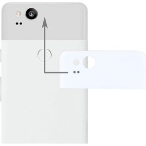 Google Pixel 2 Back Cover Top Glass Lens Cover(White)